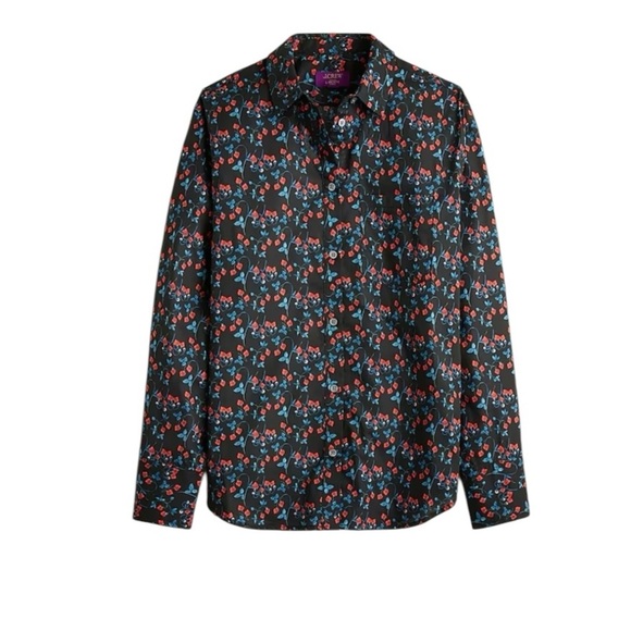 J. Crew - Garçon Classic Liberty® Tana Lawn Floral Button Down Blouse Sz 2 - Picture 1 of 8
